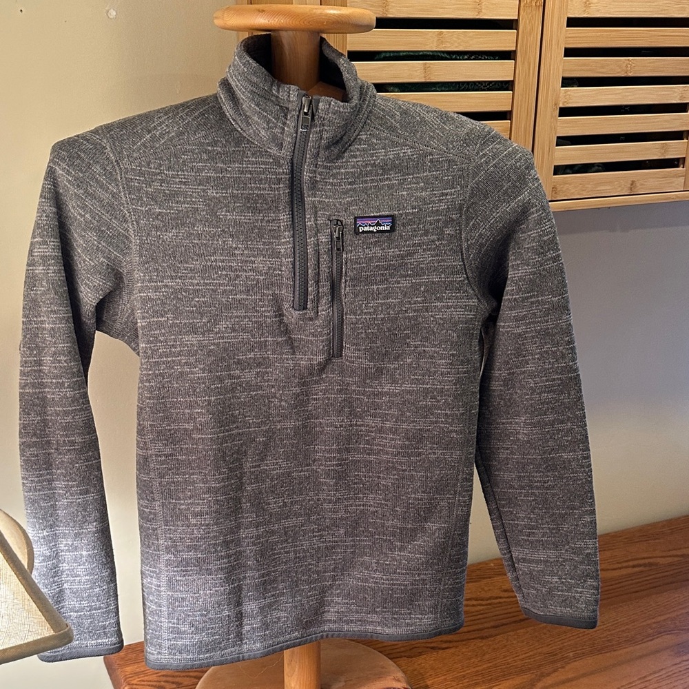 Patagonia Heather Gray Fleece Jacket